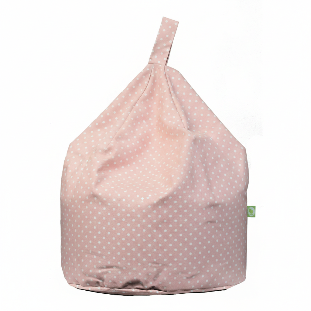 Bean Lazy Large Pink Polka Dot Bean Bag