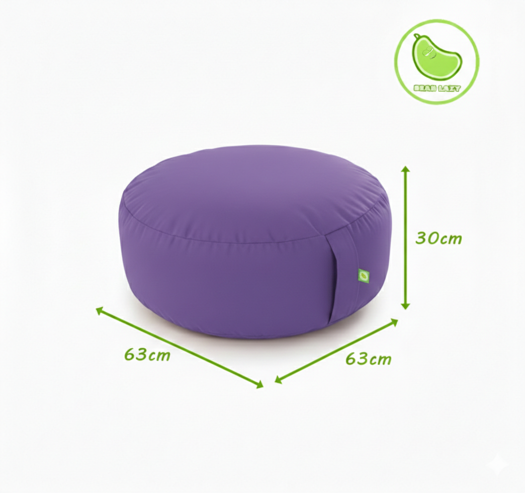 Lilac Bean Lazy Pouffe – Soft, Dreamy Serenity