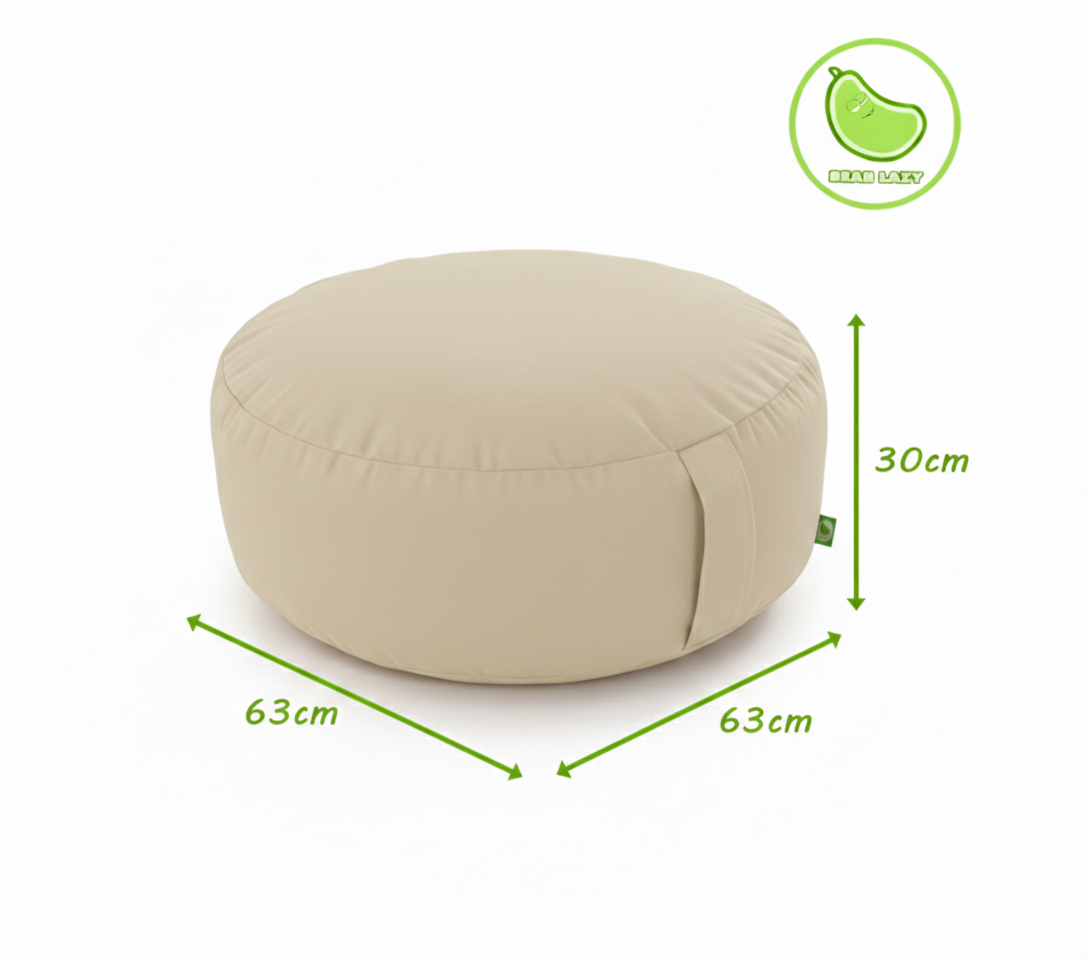 Natural Bean Lazy Pouffe – Effortless Organic Simplicity
