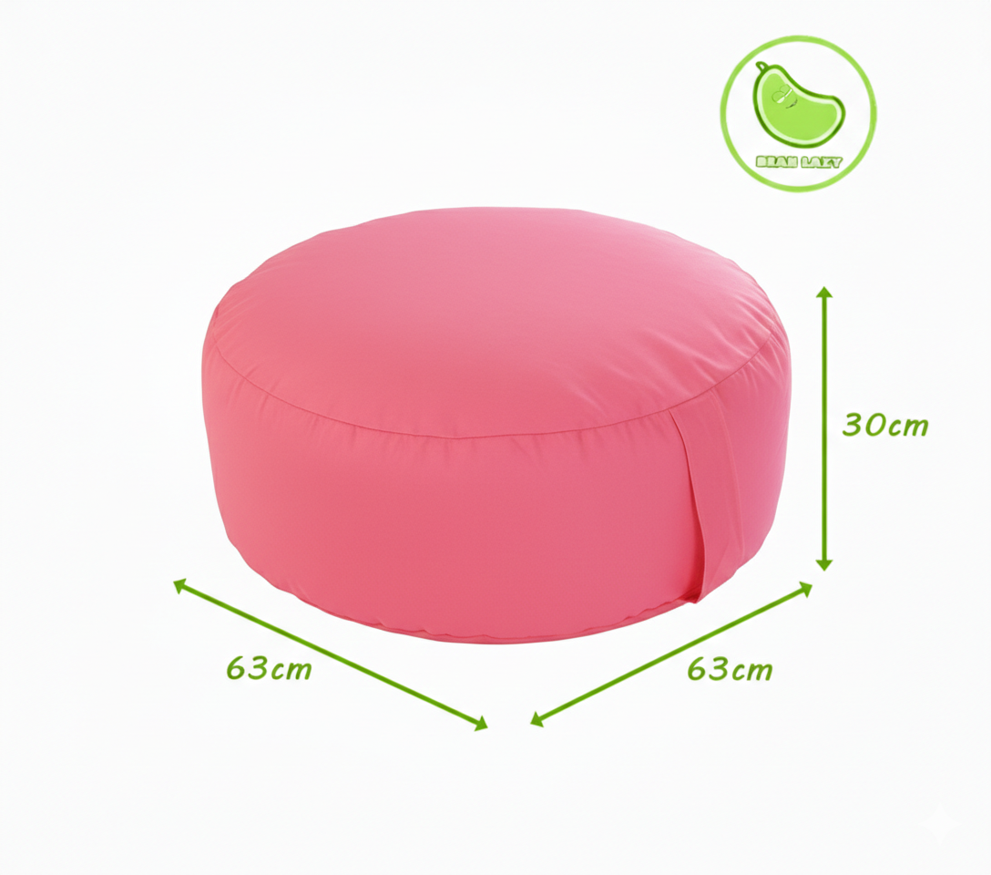 Blush Pink Bean Lazy Pouffe – Soft Style & Dreamy Comfort