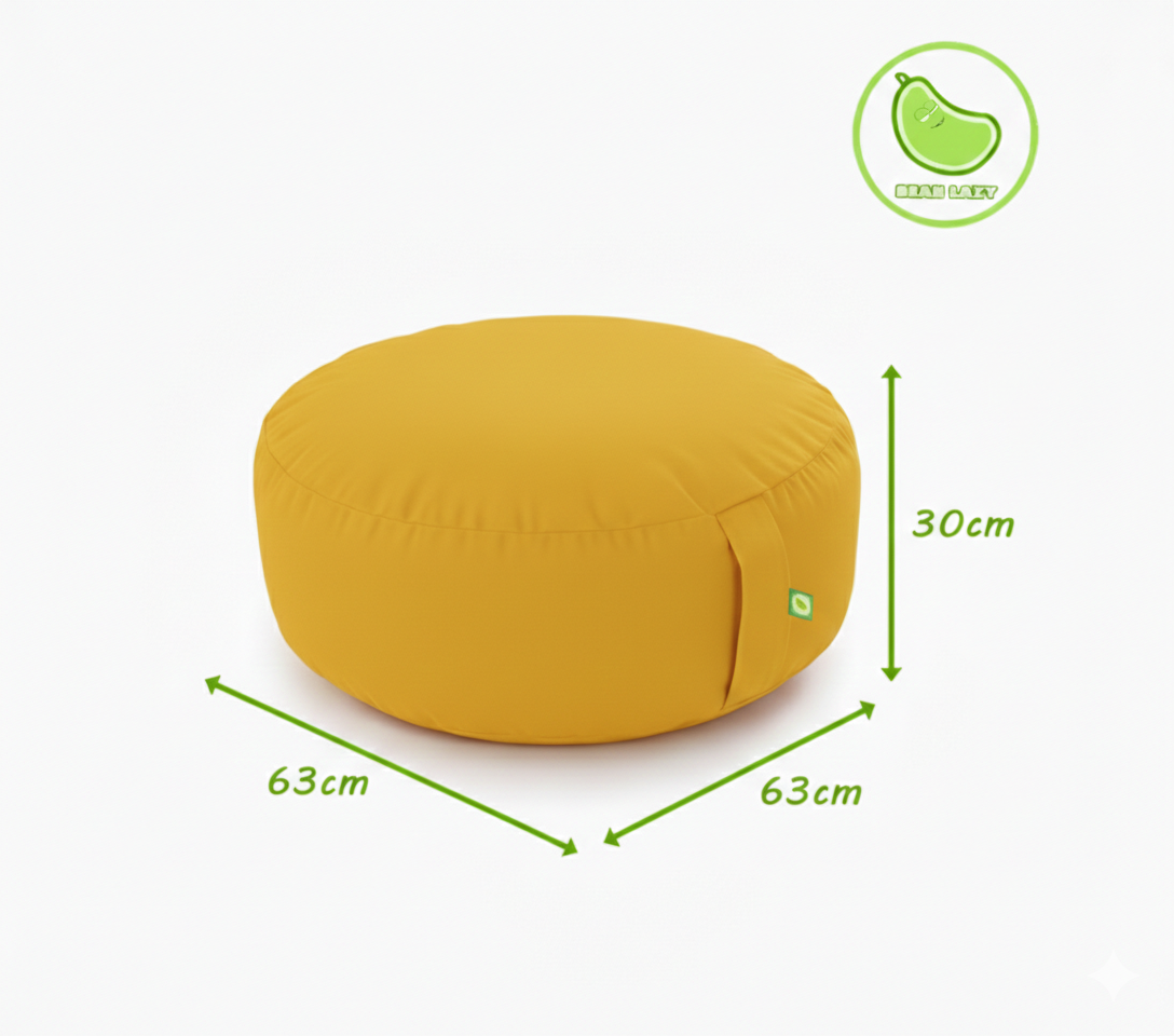 Outdoor Sunshine Yellow Bean Lazy Pouffe – Instant Summer Vibes