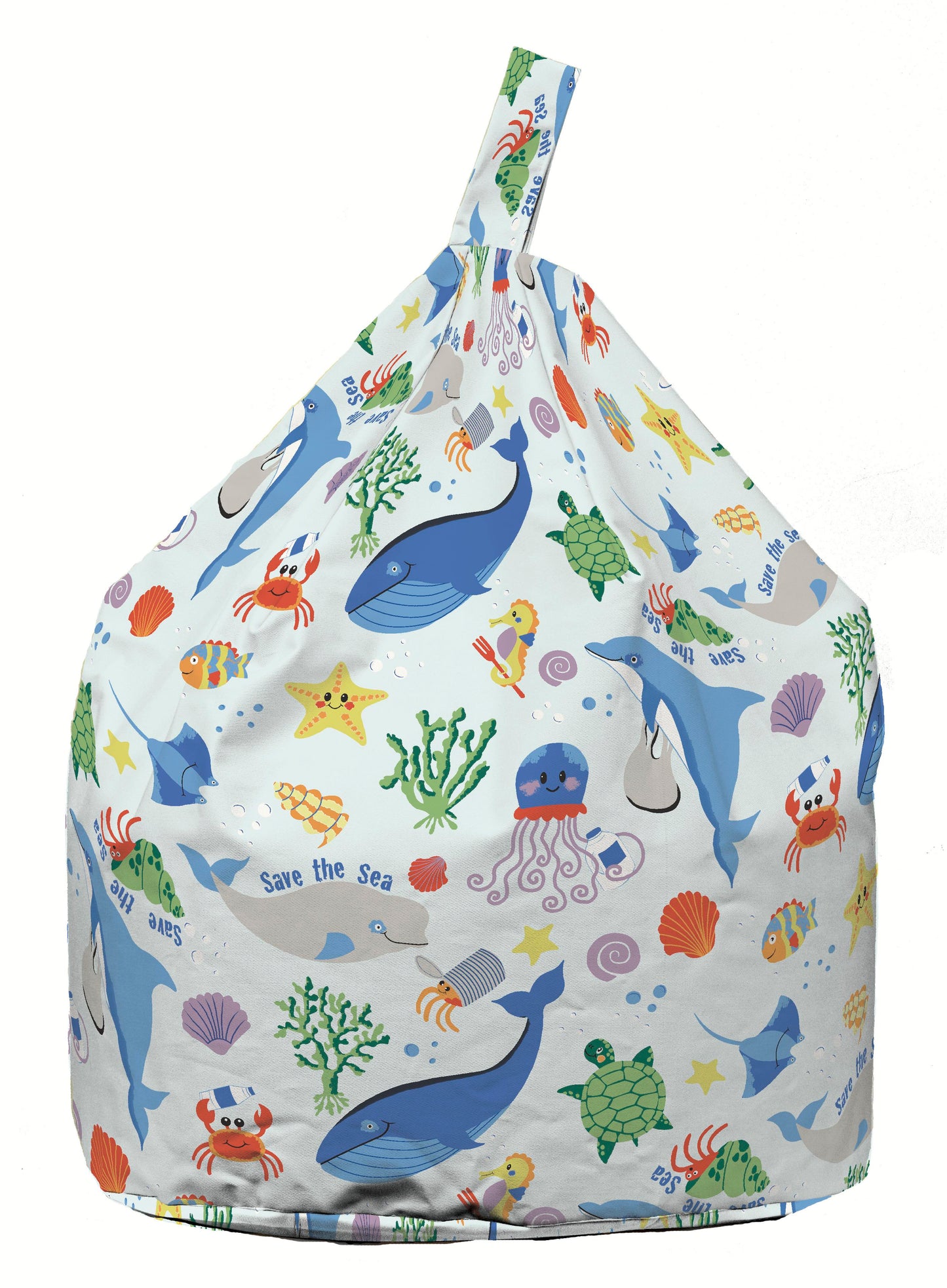Cotton Save Our Sea Bean Bag Large Size