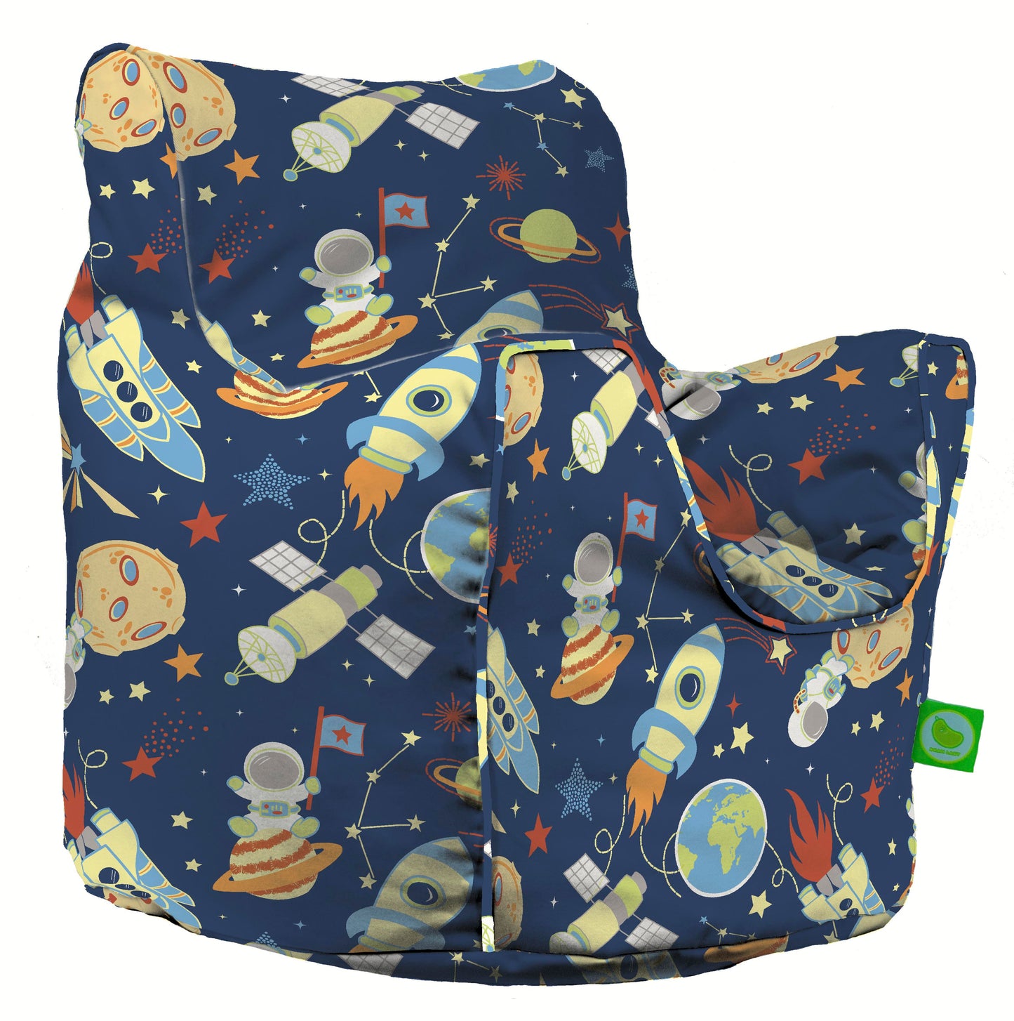 Cotton Space Explorer Bean Bag Arm Chair Toddler Size
