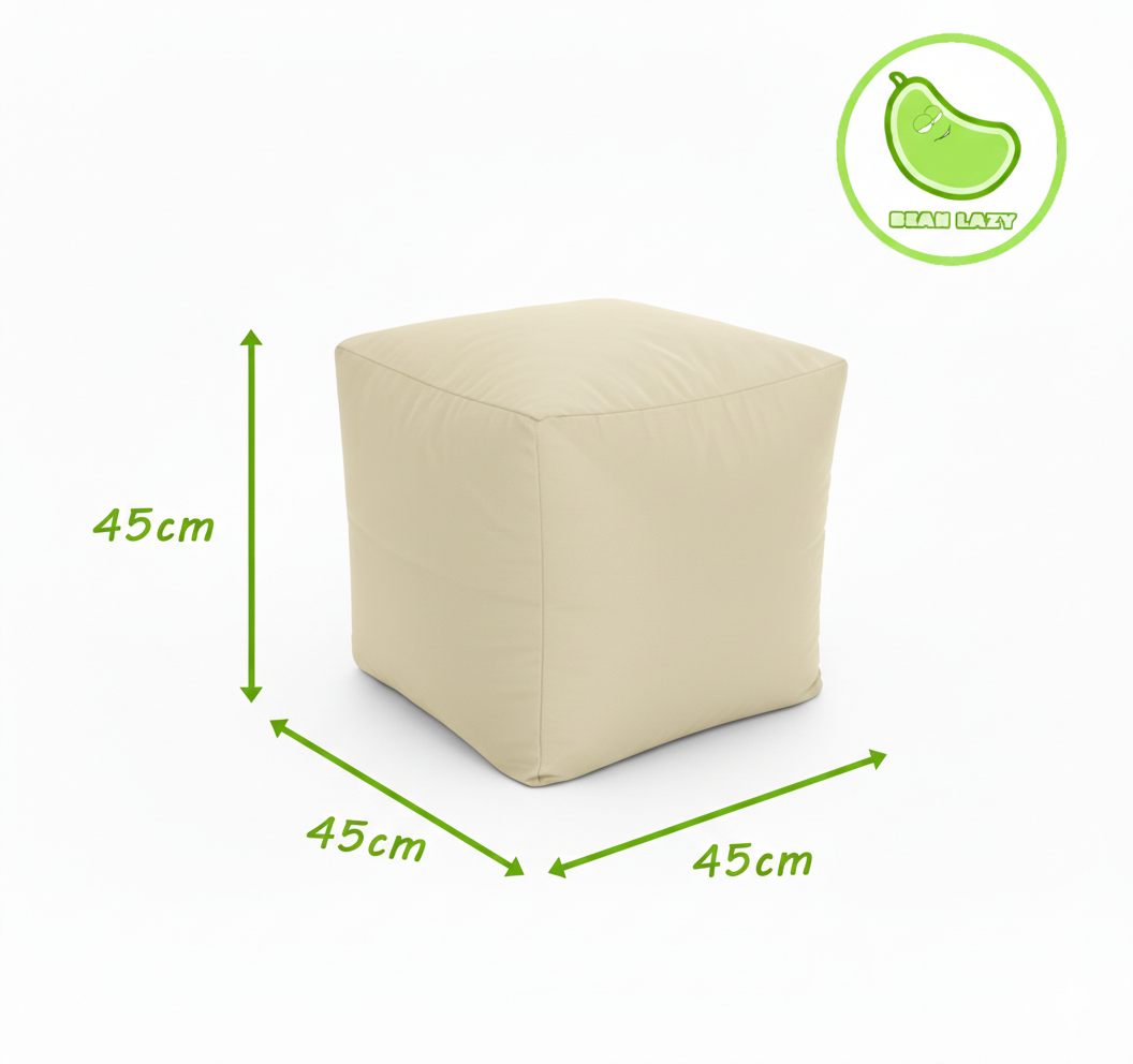 The Bean Lazy Cube: Raw Natural Cotton Edition