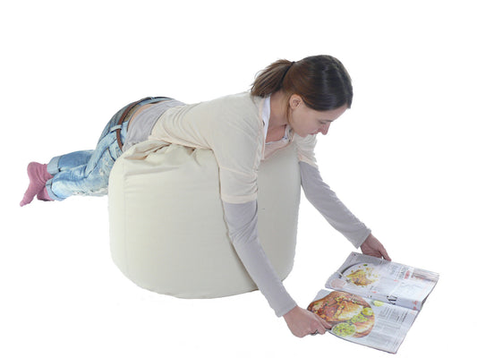 Bean Lazy Teen / Adult Size Bean Bag - Natural Cotton