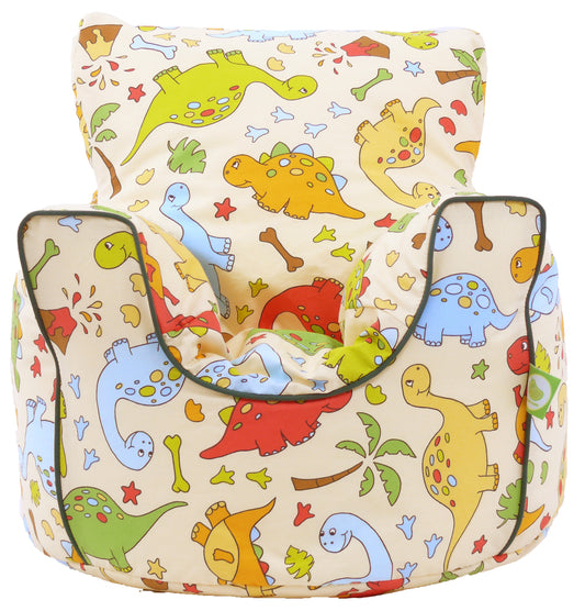 Cotton Dinosaur Bean Bag Arm Chair Toddler Size