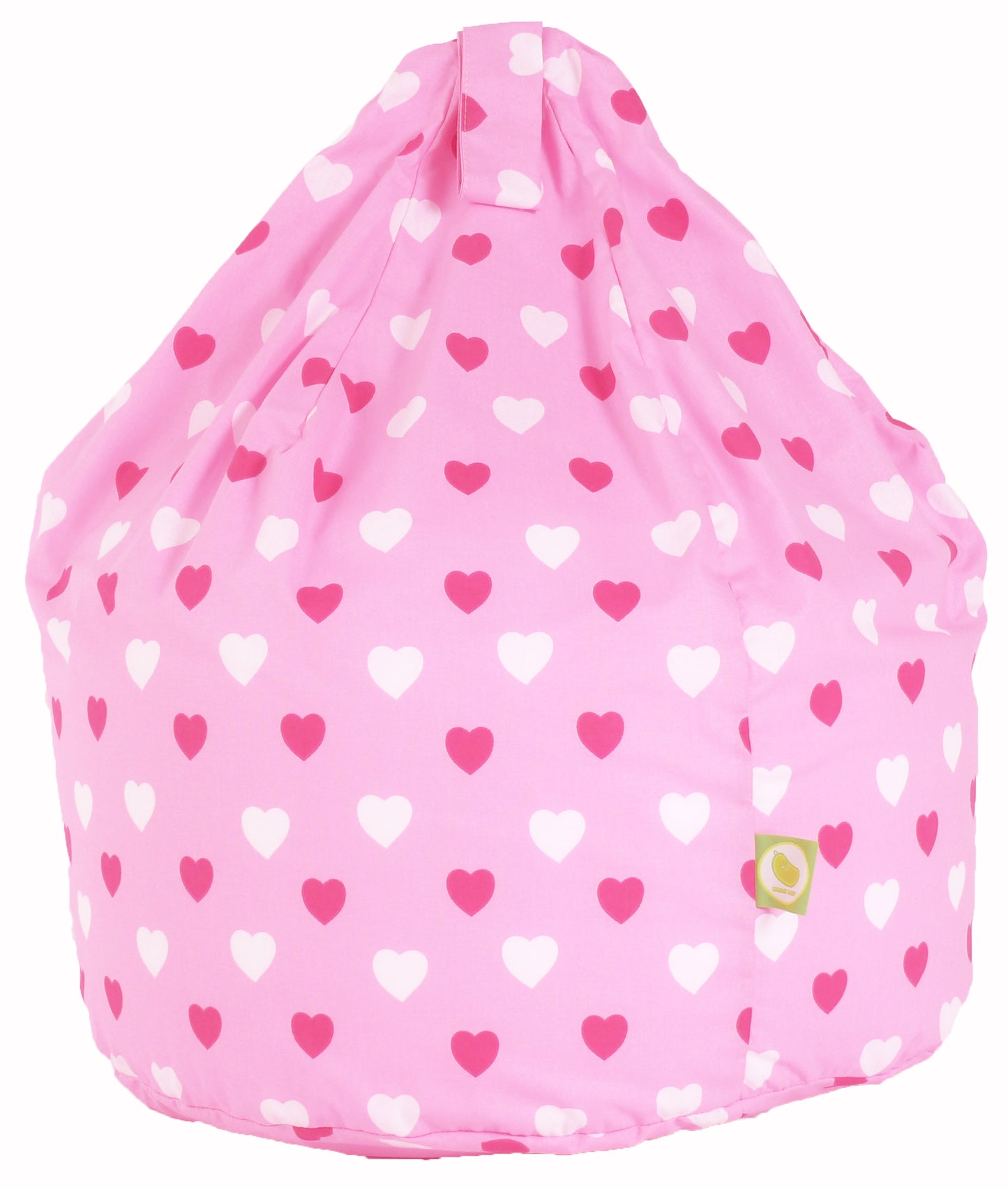 Cotton Pink Hearts Bean Bag Child Size