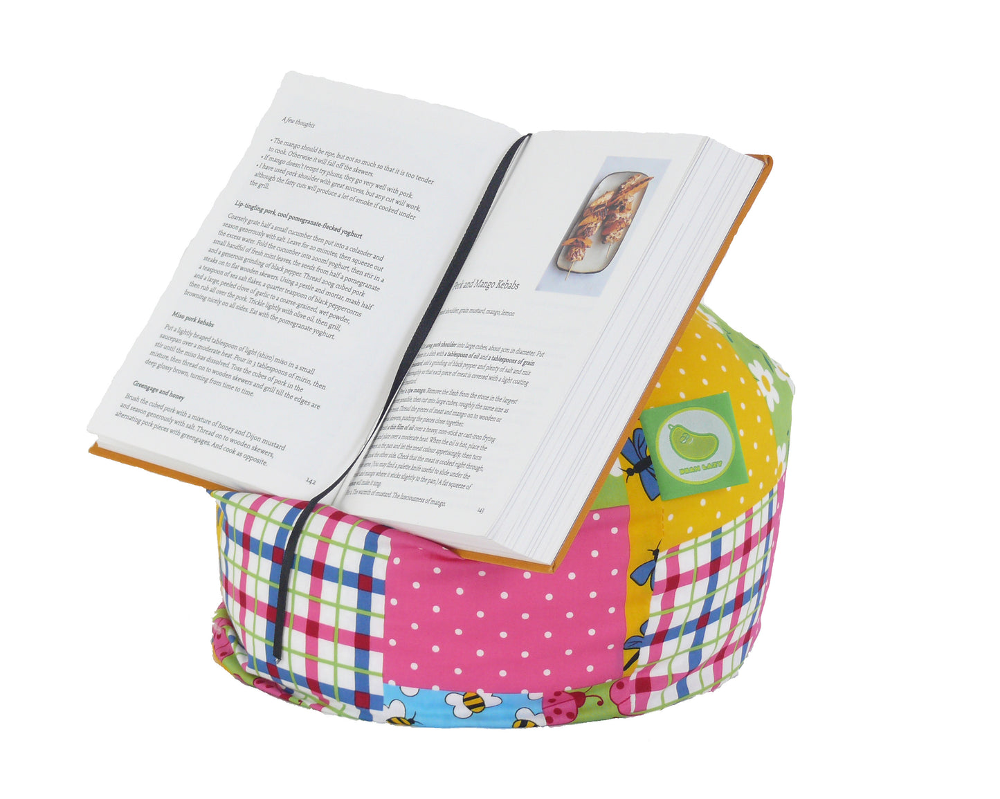 Ladybird Patchwork iPad, eReader & Book Mini Bean Bag