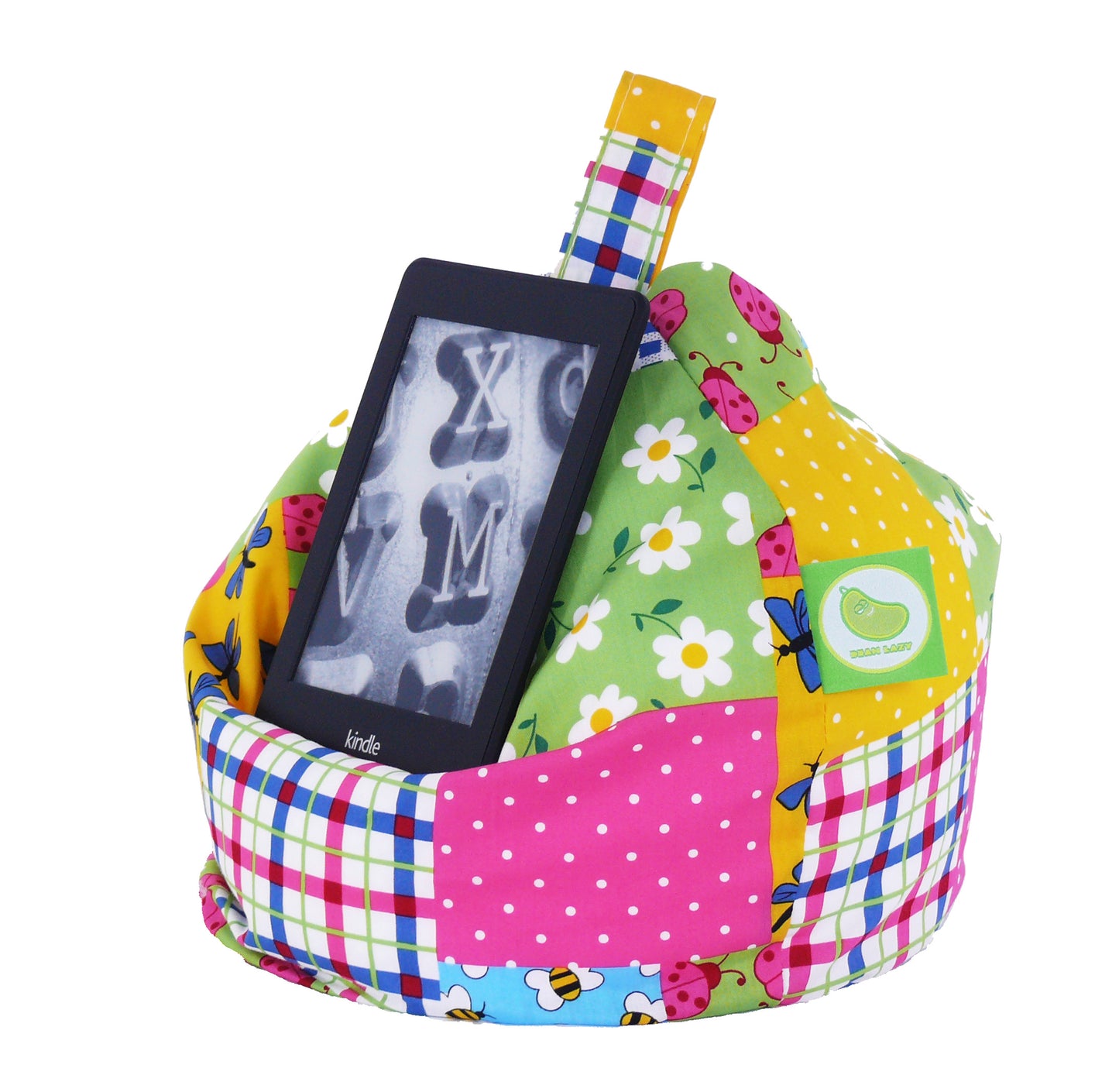 Ladybird Patchwork iPad, eReader & Book Mini Bean Bag