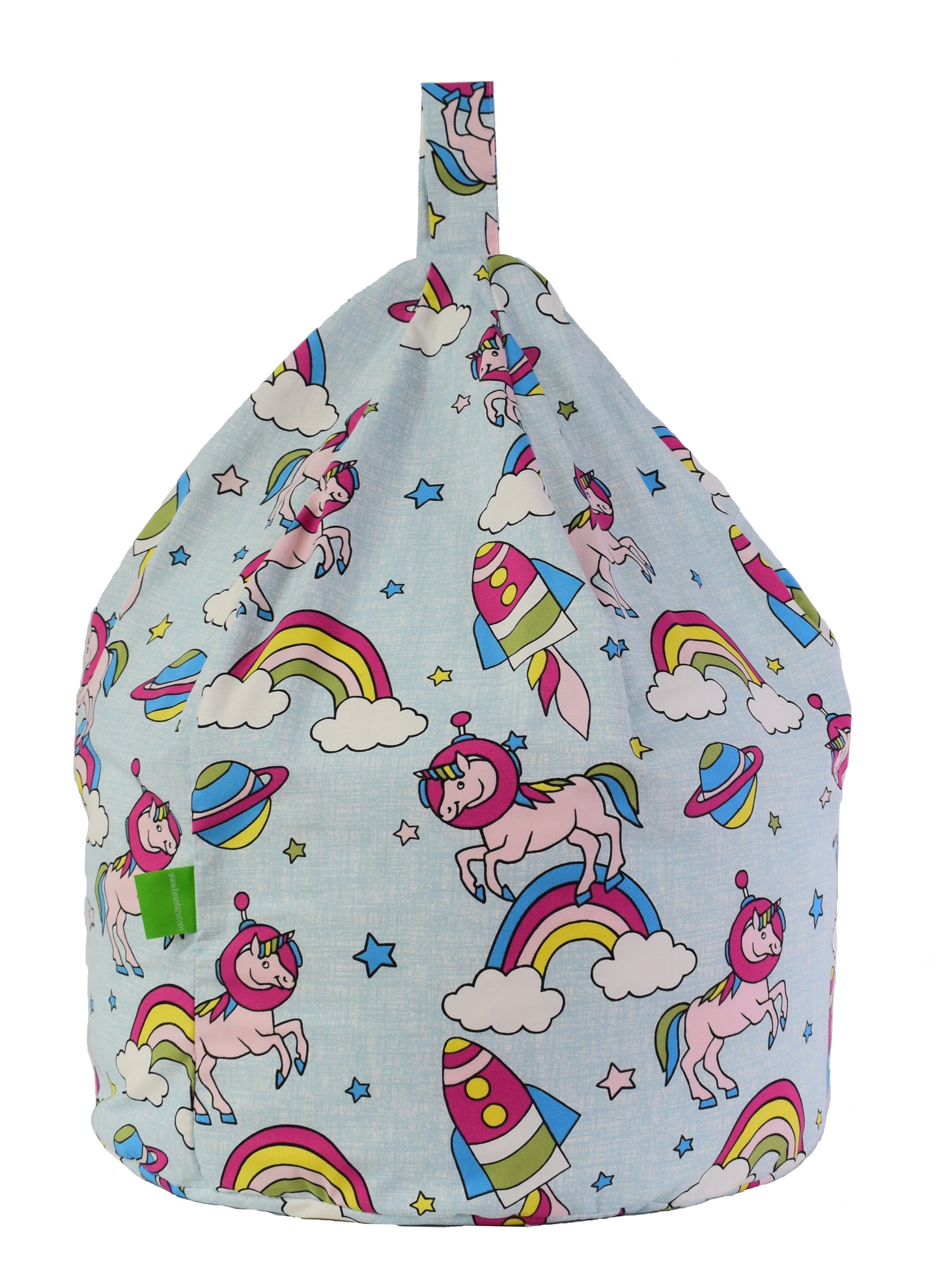 Cotton Pastel Rainbow Space Unicorn Bean Bag Child Size