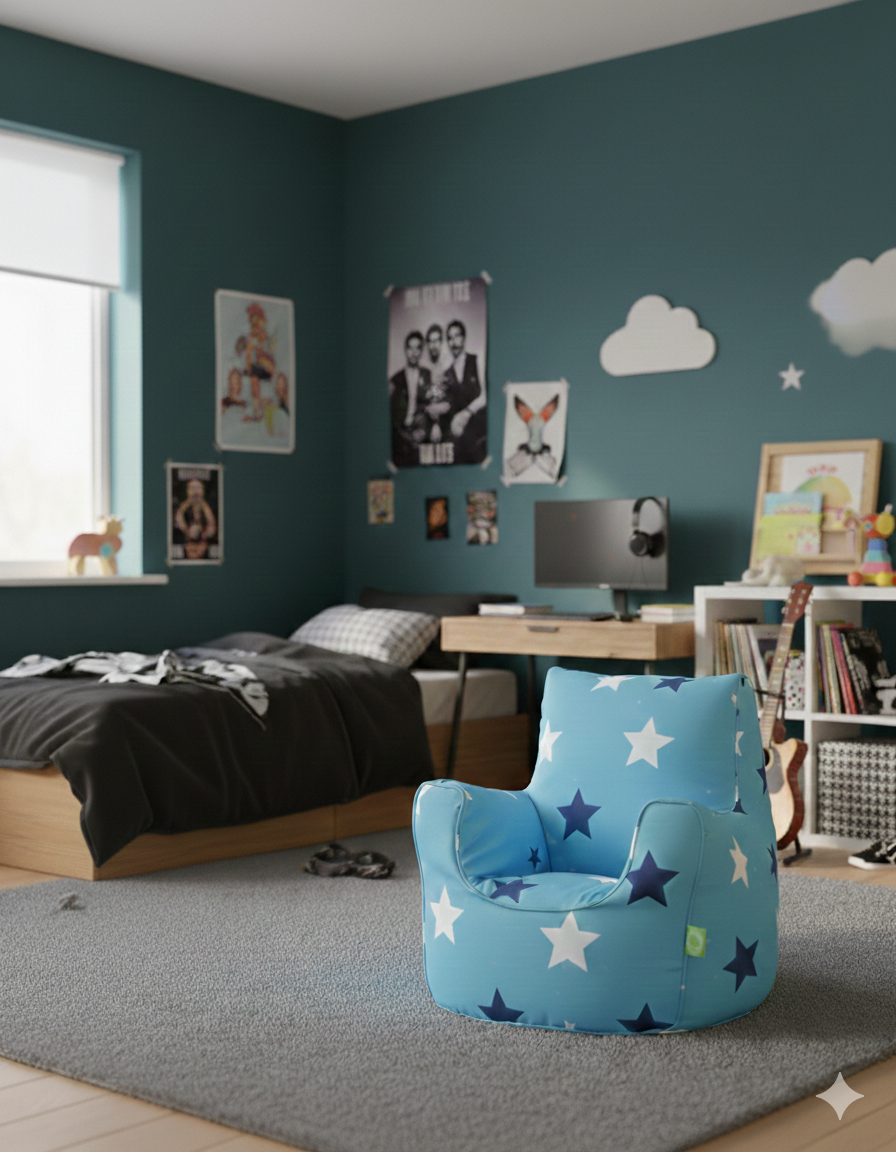 Bean Lazy Child / Teen Blue Stars Bean Seat