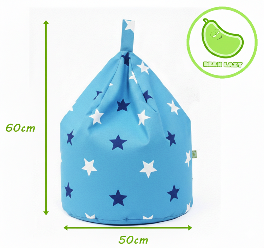 Bean Lazy Large Blue Stars Bean Bag