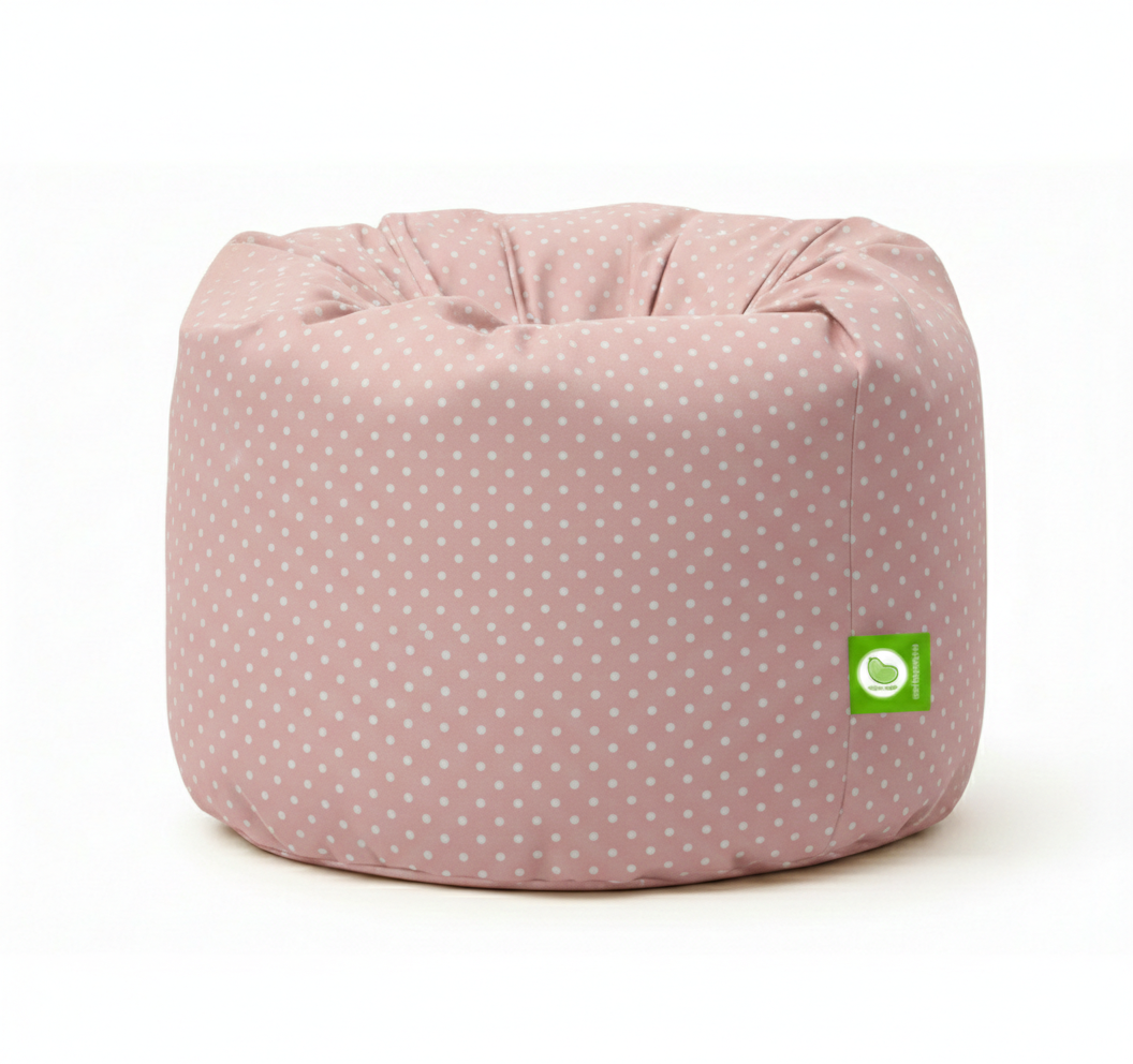 Bean Lazy Large Pink Polka Dot Bean Bag