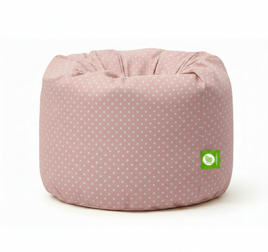 Bean Lazy Large Pink Polka Dot Bean Bag