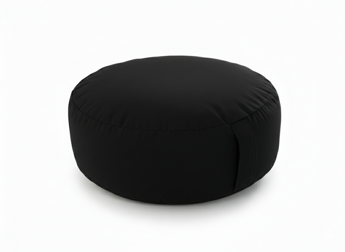 Outdoor Jet Black Bean Lazy Pouffe – Sleek, Weatherproof Versatility