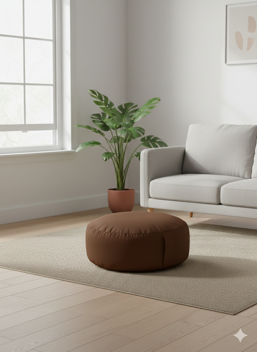 Chocolate Bean Lazy Pouffe – Rich, Decadent Relaxation