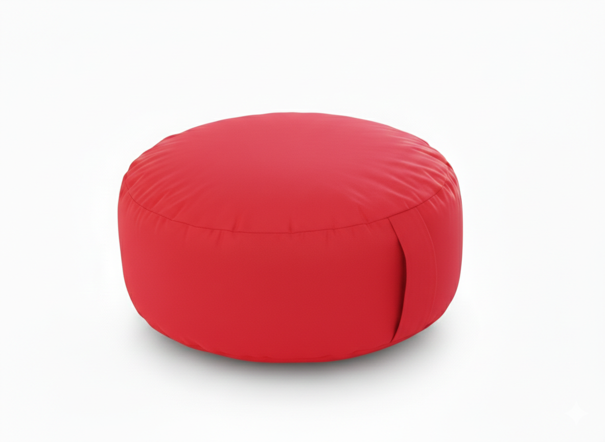 Fire Red Bean Lazy Pouffe – A Bold Statement in Comfort