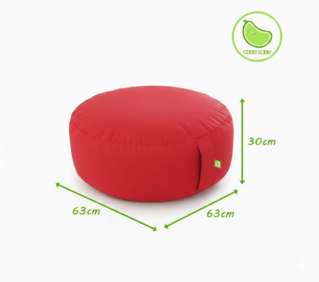 Outdoor Fire Red Bean Lazy Pouffe – The Ultimate Garden Statement