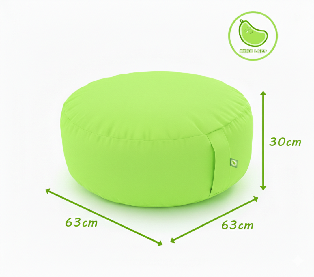 Outdoor Lime Green Bean Lazy Pouffe – Zesty Summer Style