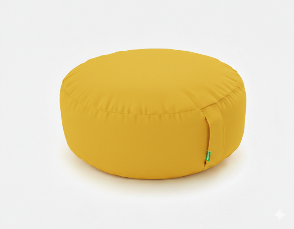 Outdoor Sunshine Yellow Bean Lazy Pouffe – Instant Summer Vibes