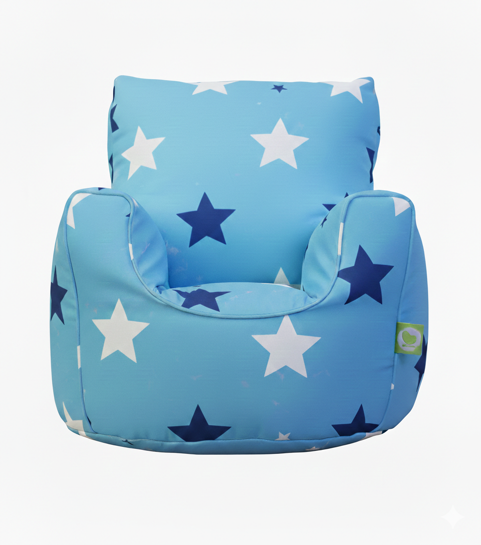 Bean Lazy Toddler Blue Stars Bean Seat