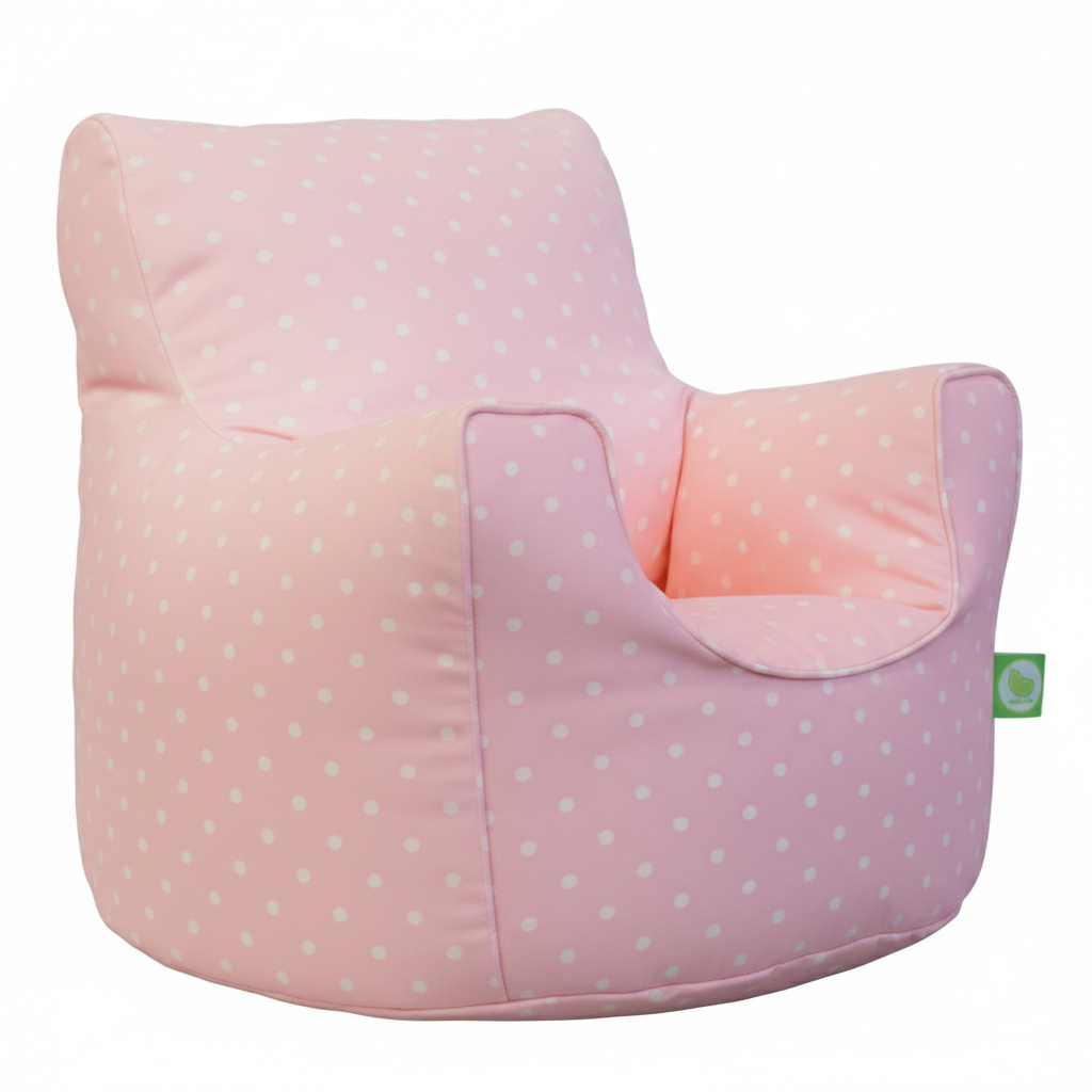 Bean Lazy Child / Teen Pink Polka Dot Bean Seat