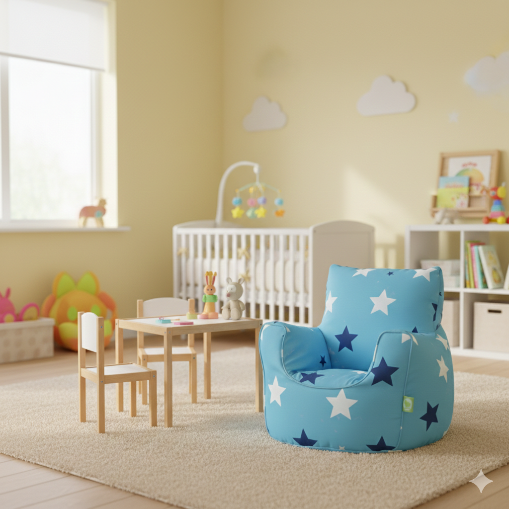 Bean Lazy Toddler Blue Stars Bean Seat
