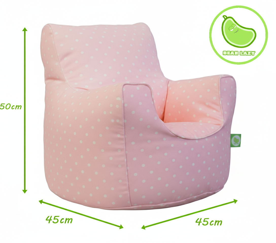 Bean Lazy Toddler Pink Polka Dot Bean Seat