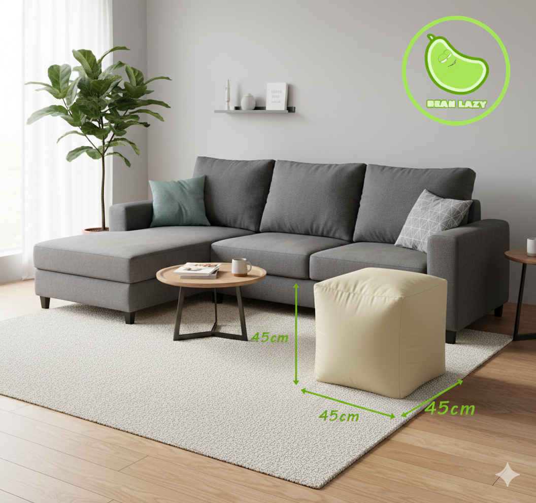 The Bean Lazy Cube: Raw Natural Cotton Edition