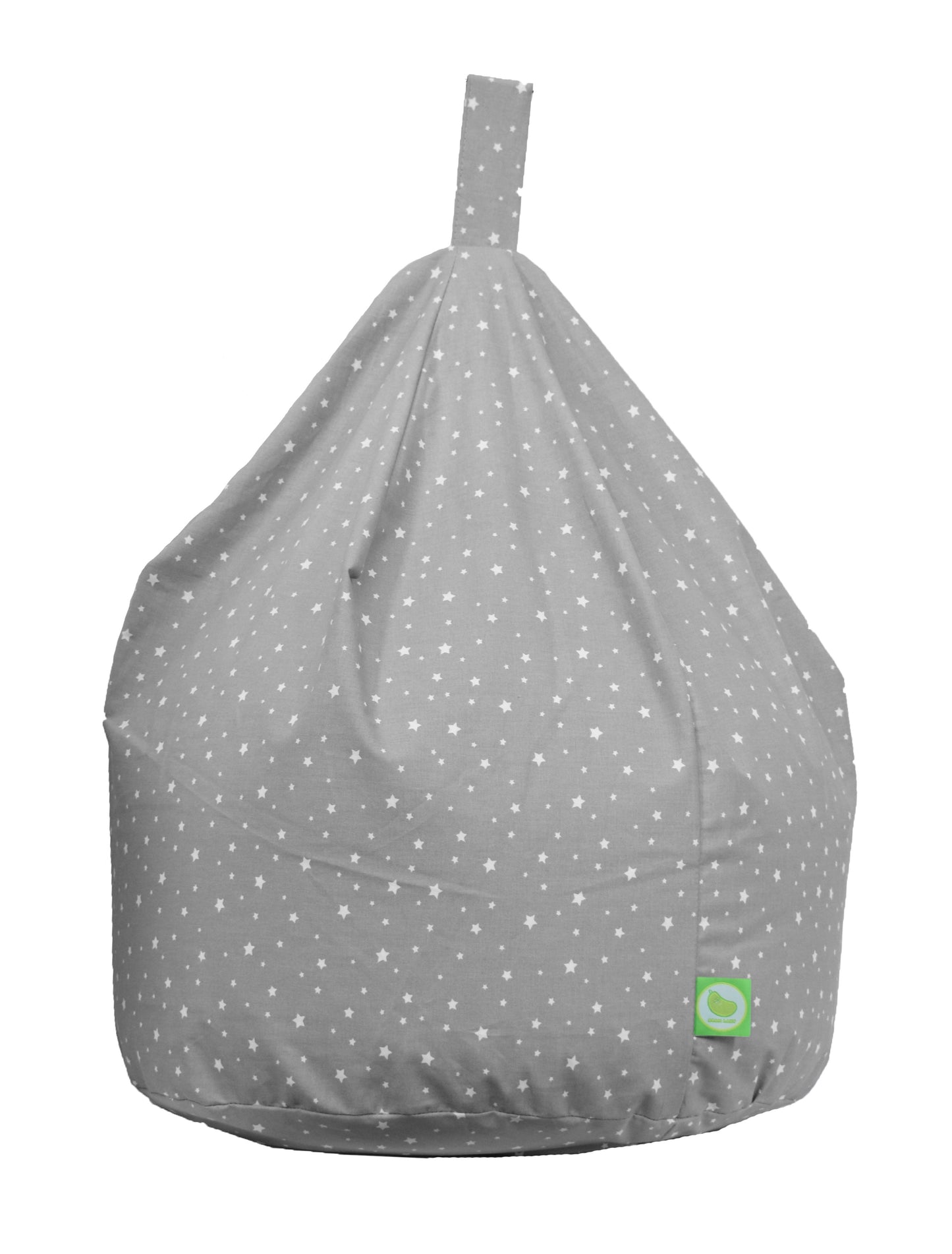 Child Size Grey Stars Cotton Bean Bag (Filled)