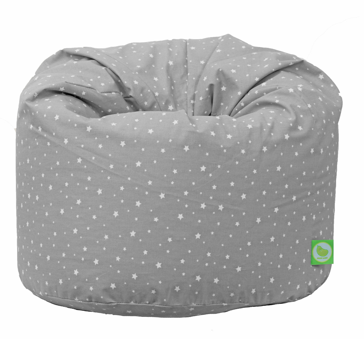 Large Grey Stars Cotton Bean Bag (Filled)