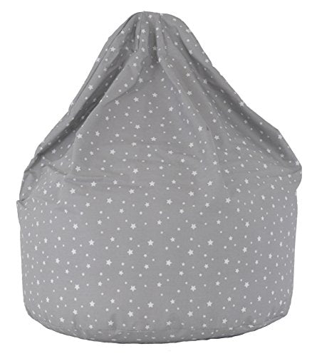 Cotton Grey Stars Bean Bag Child Size