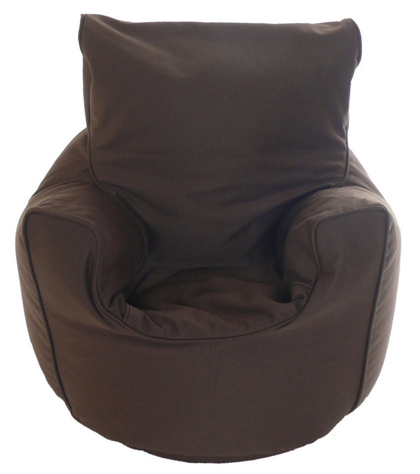 Cotton Twill Chocolate Bean Bag Arm Chair Toddler Size