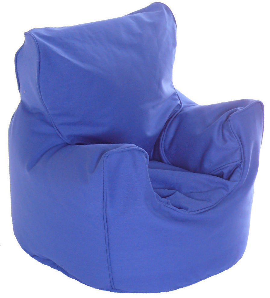 Cotton Twill Royal Blue Bean Bag Arm Chair Toddler Size