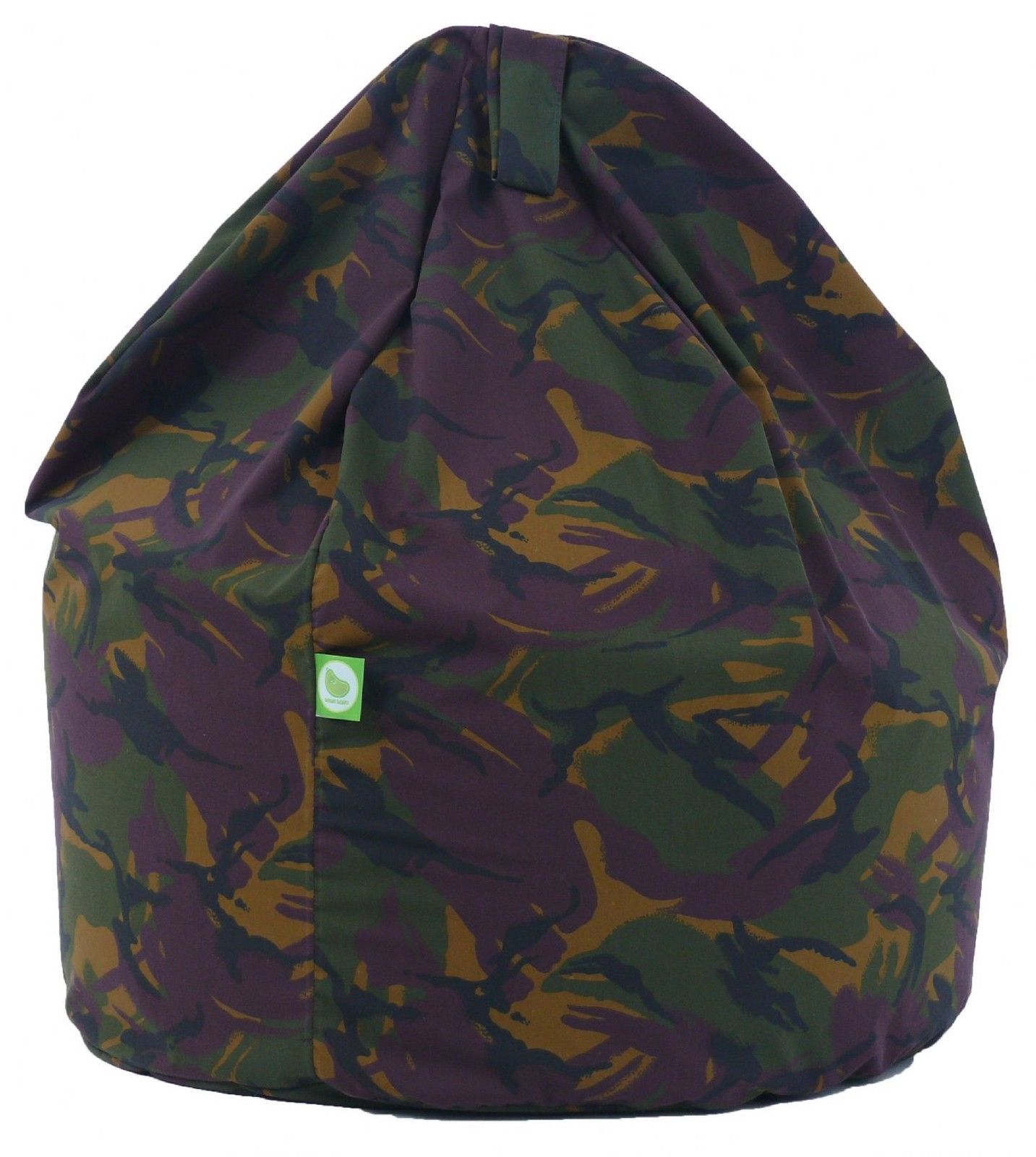 Cotton Green Army Camo Bean Bag Large Size