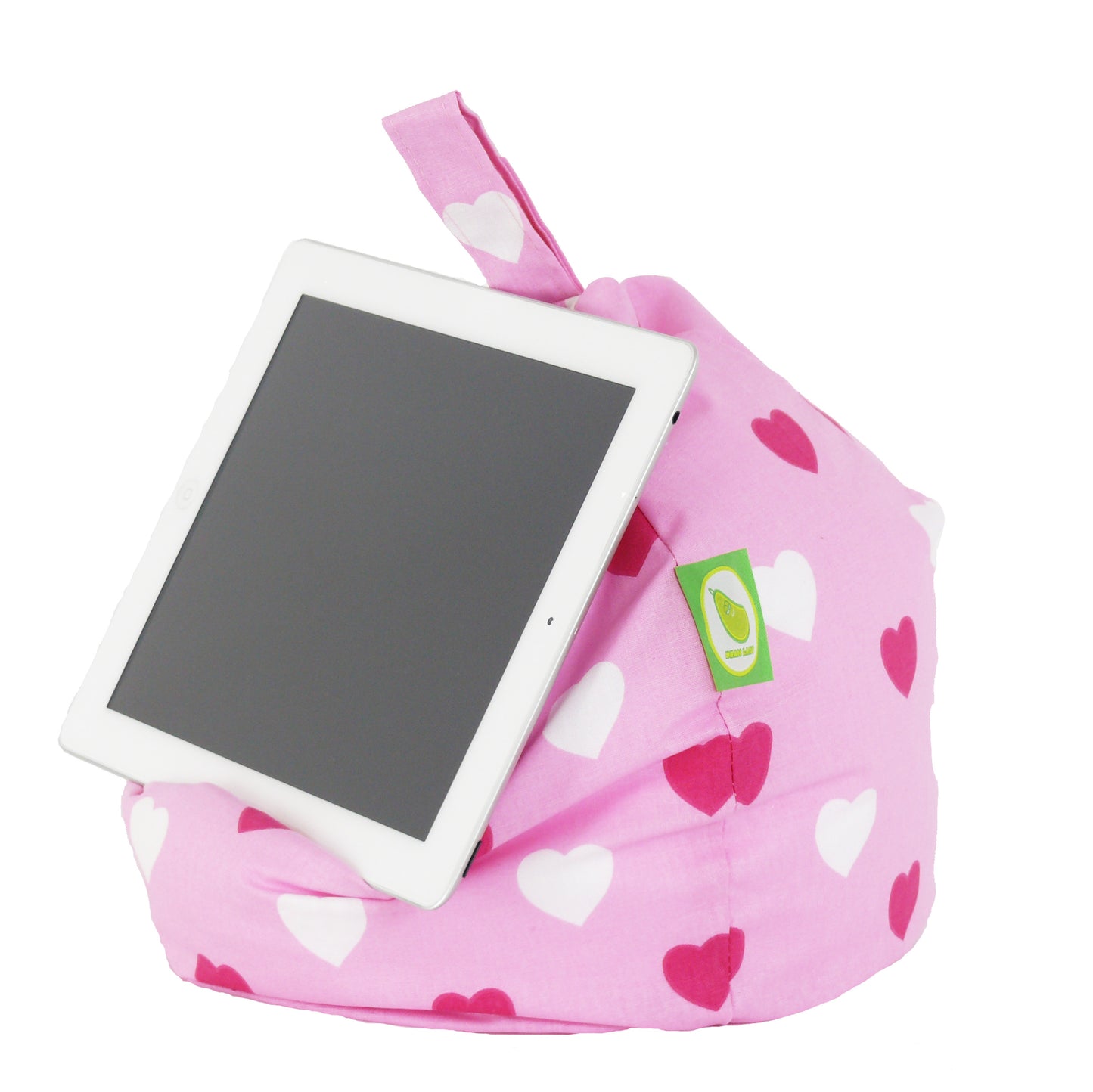 Pink Hearts iPad, eReader & Book Mini Bean Bag