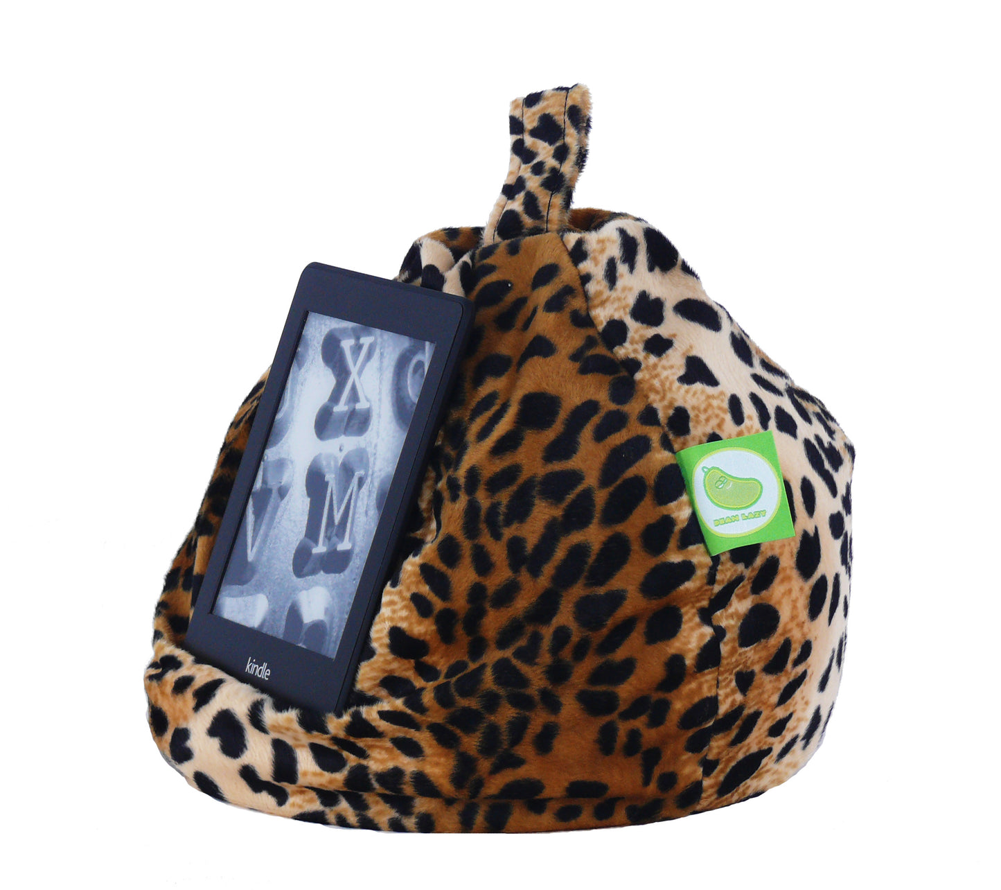 Furry Leopard iPad, eReader & Book Mini Bean Bag
