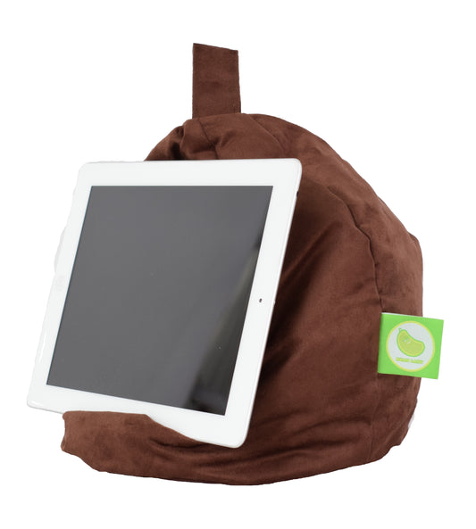 Chocolate Suede iPad, eReader & Book Mini Bean Bag