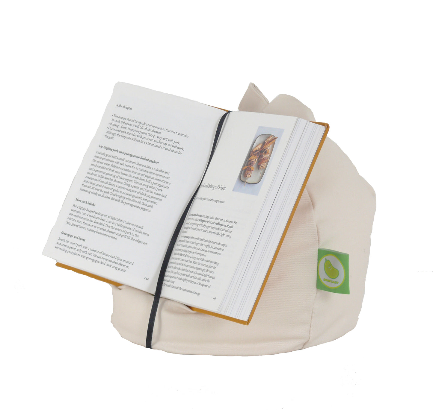 Natural iPad, eReader & Book Mini Bean Bag