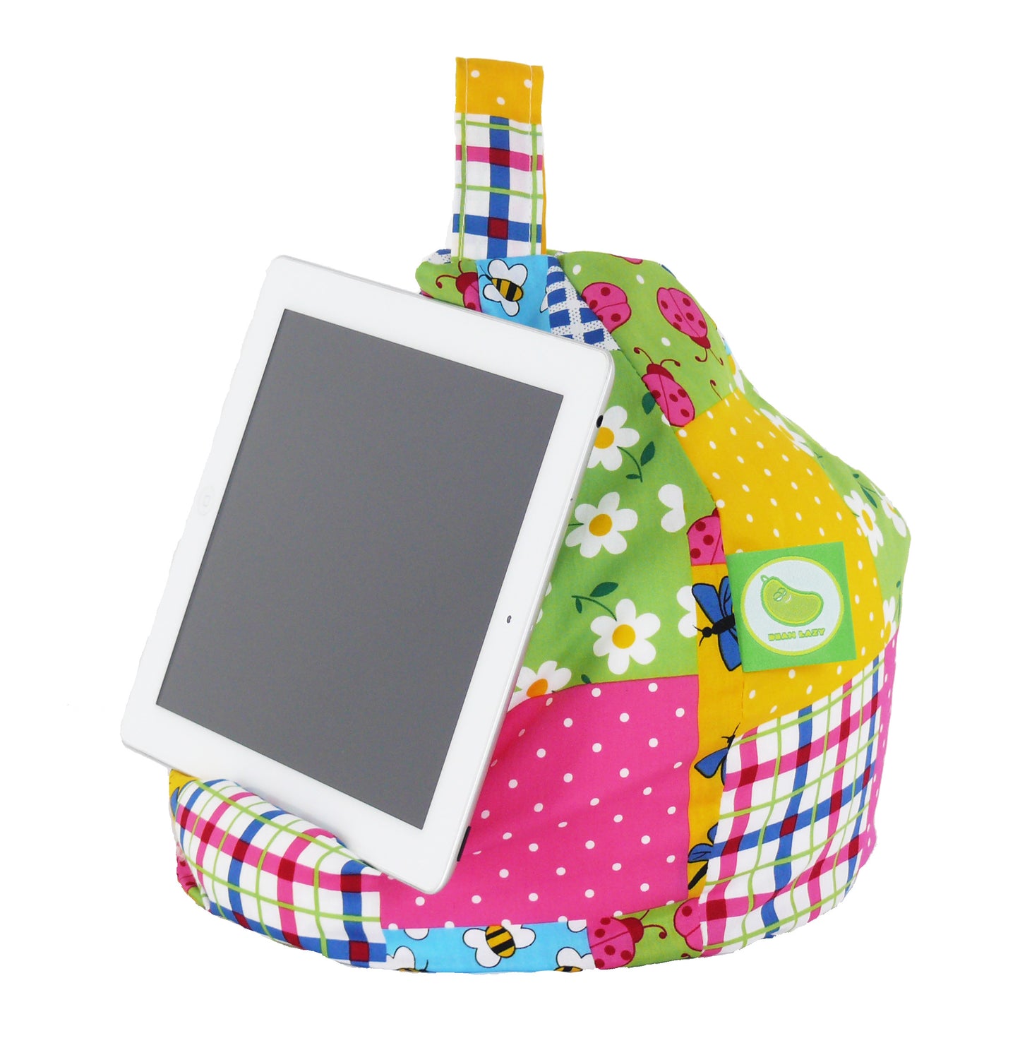 Ladybird Patchwork iPad, eReader & Book Mini Bean Bag