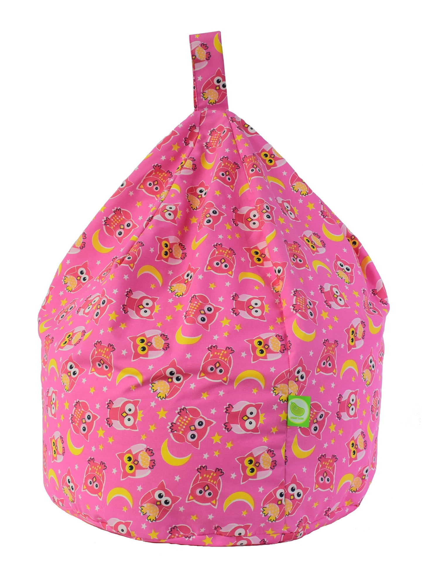 Cotton Pink Owl Bean Bag Child Size